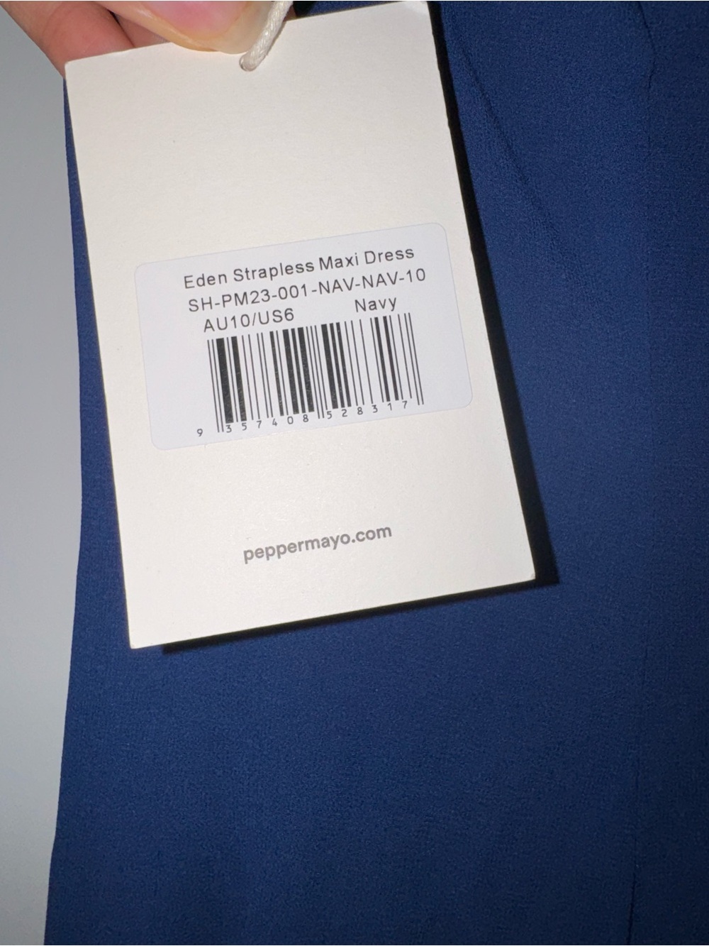 Peppermayo - Eden Strapless Maxi Dress NWT - US6 - Picture 5 of 11